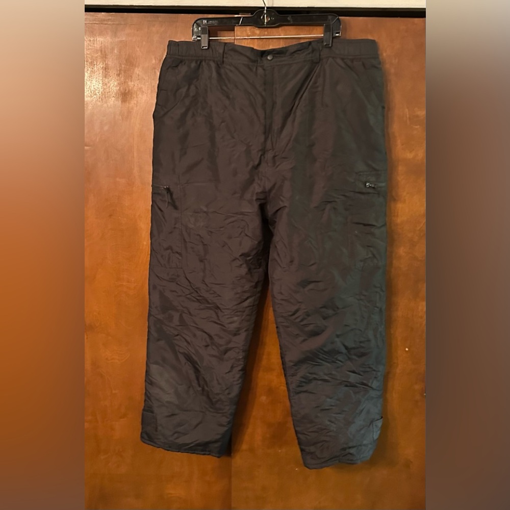 Men's Swiss Alps Rugged Gear size L black snow pants